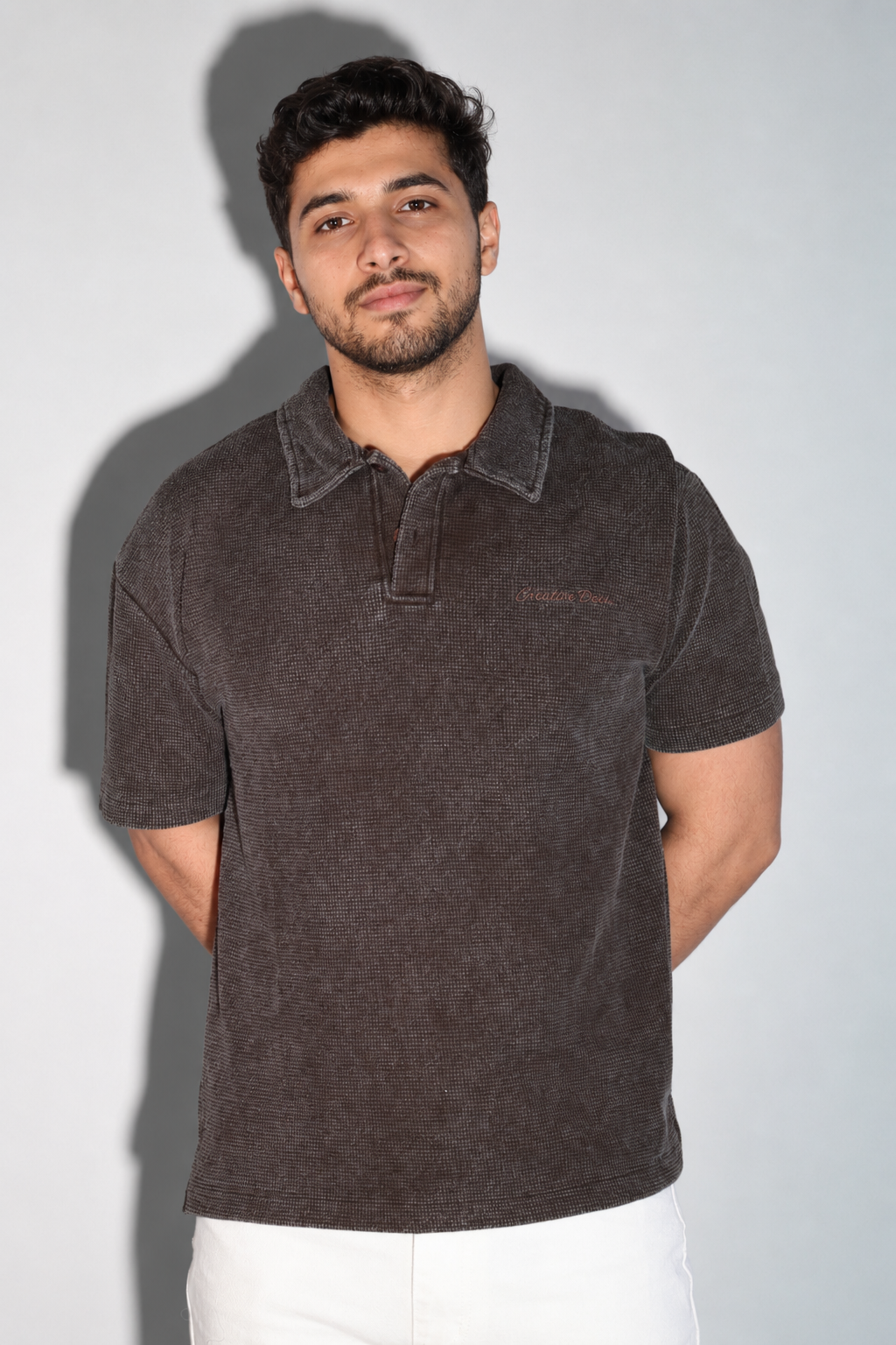Slate Wash Polo - Brown - Product photo 4