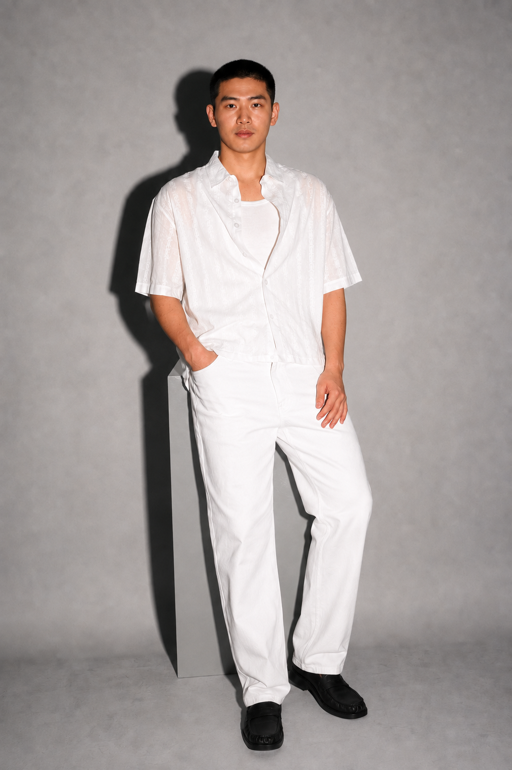 NINN-Naqsh-Shirt - Solid White - Product photo 7