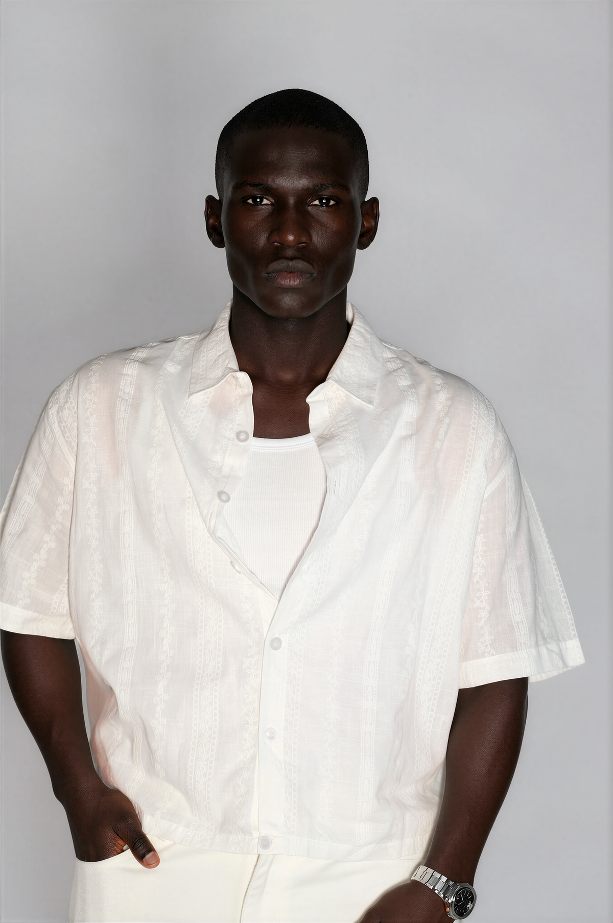 NINN-Naqsh-Shirt - Solid White - Product photo 11