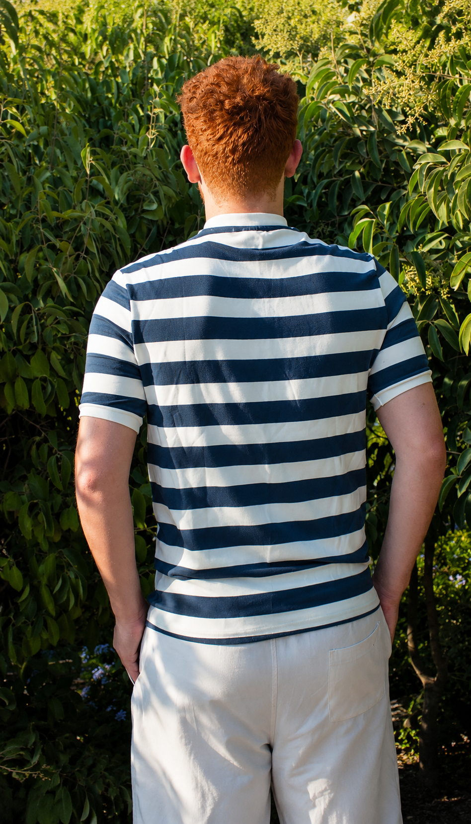 Quiet Lines Tee - Blue - Image 7