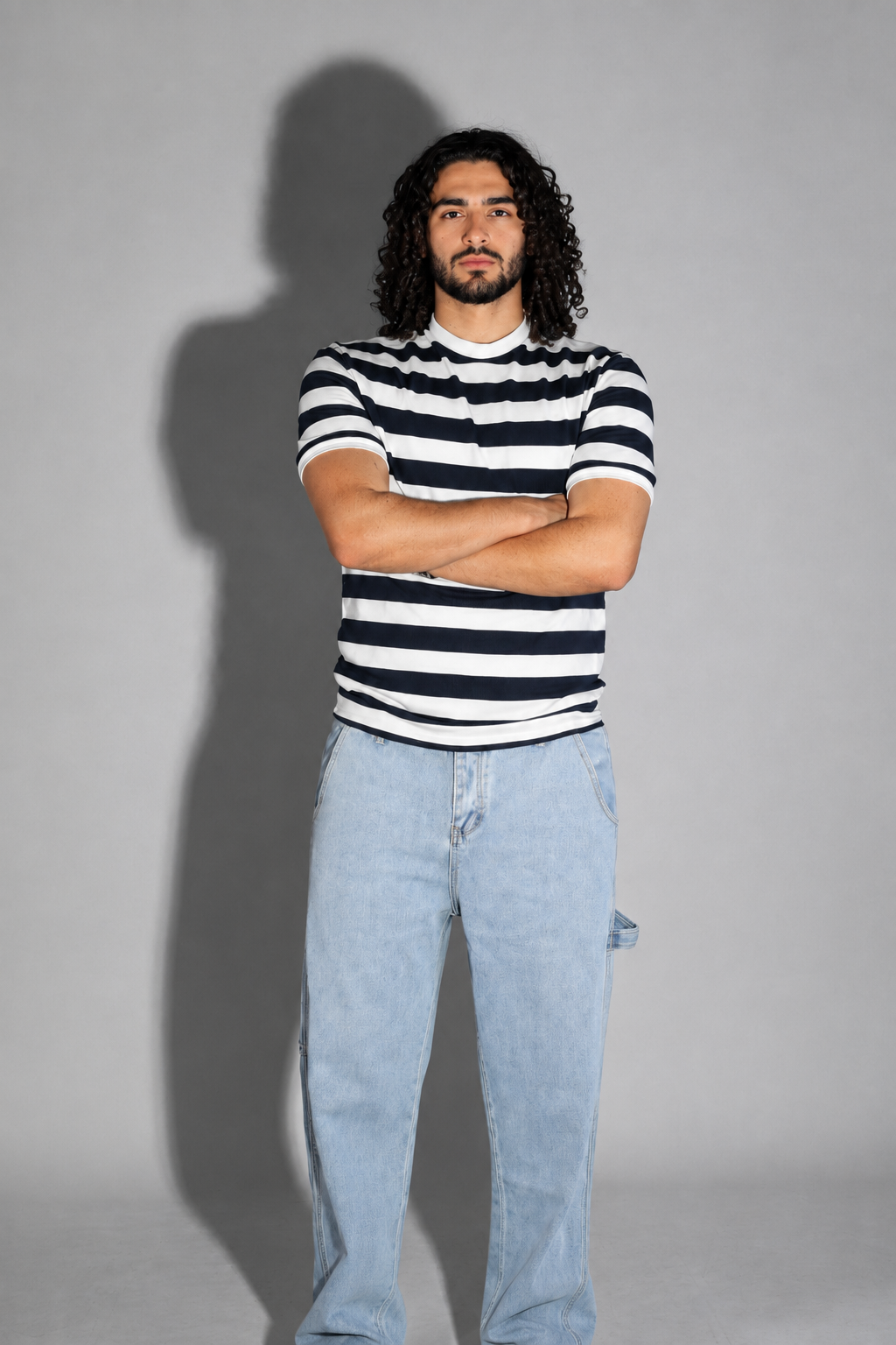Quiet Lines Tee - Blue - Image 10
