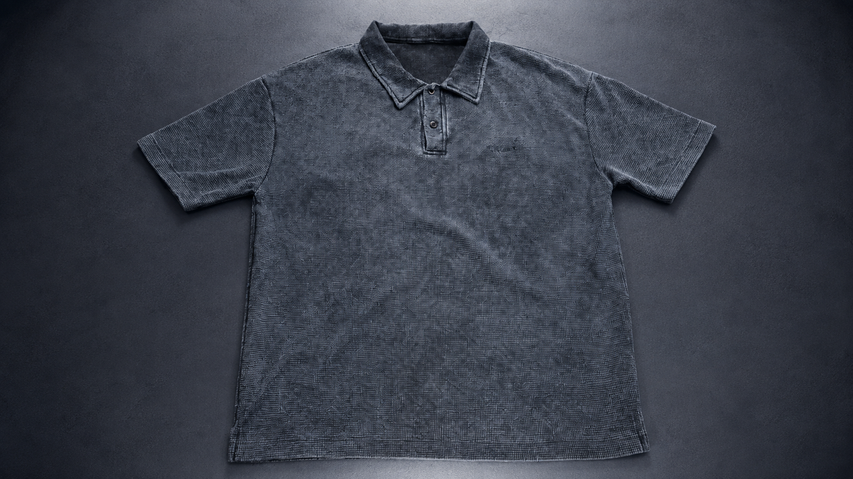 Slate Wash Polo - Black - Product photo 8