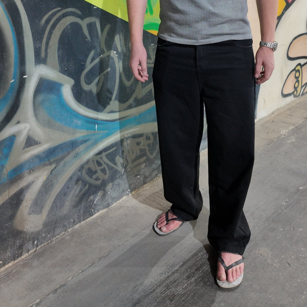 NINN Baggy Jeans - Solid Black - Product photo 5