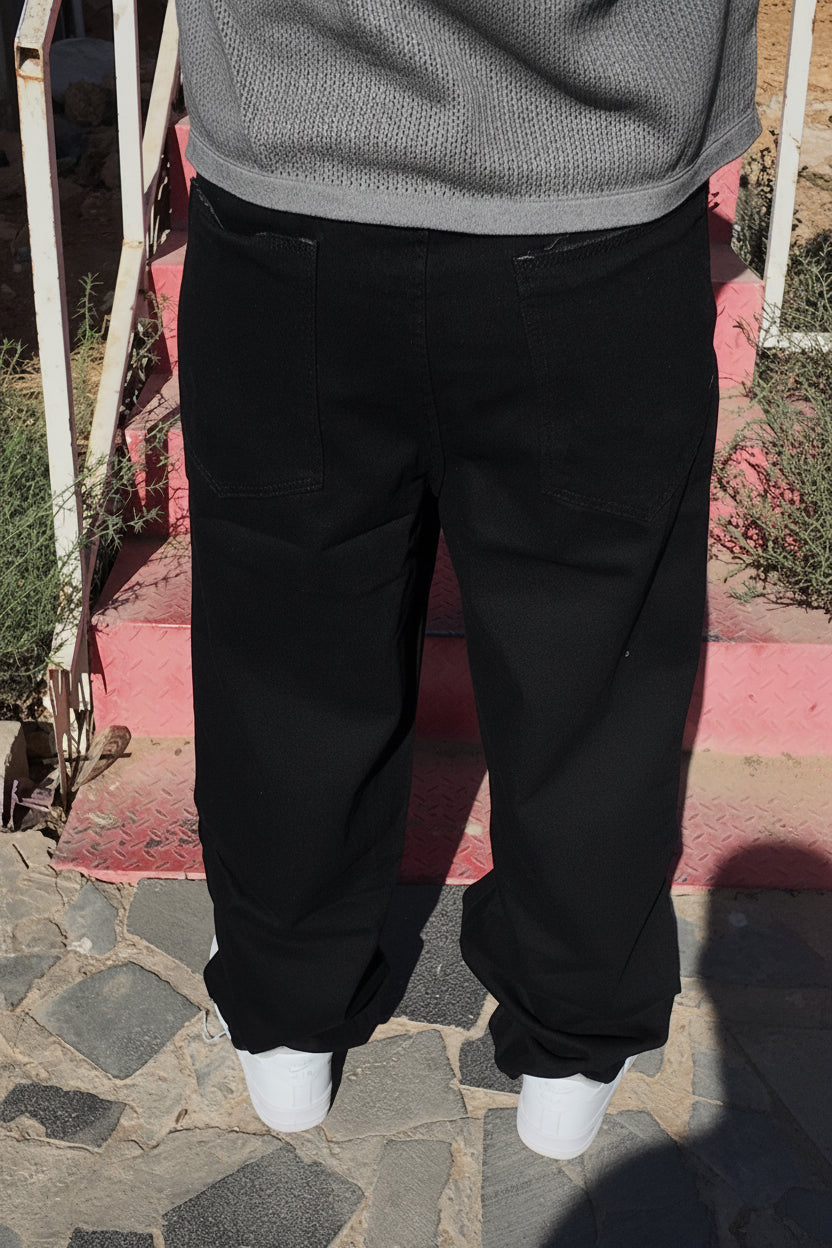 NINN Baggy Jeans - Solid Black - Product photo 8