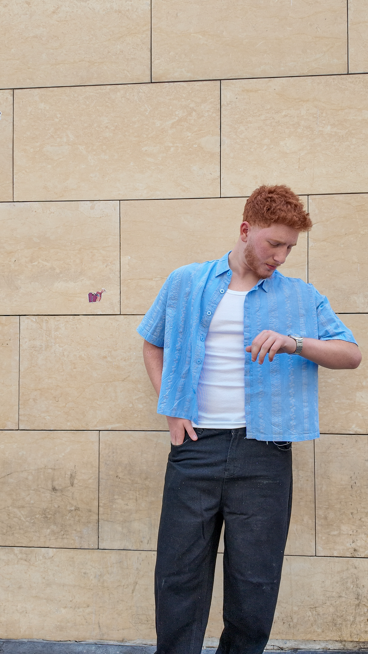 NINN-Naqsh-Shirt - Solid Sky Blue - Product photo 9