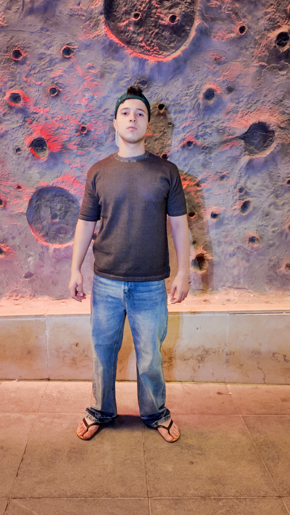 Origin Textured Knit Tee - Brown - Image 6