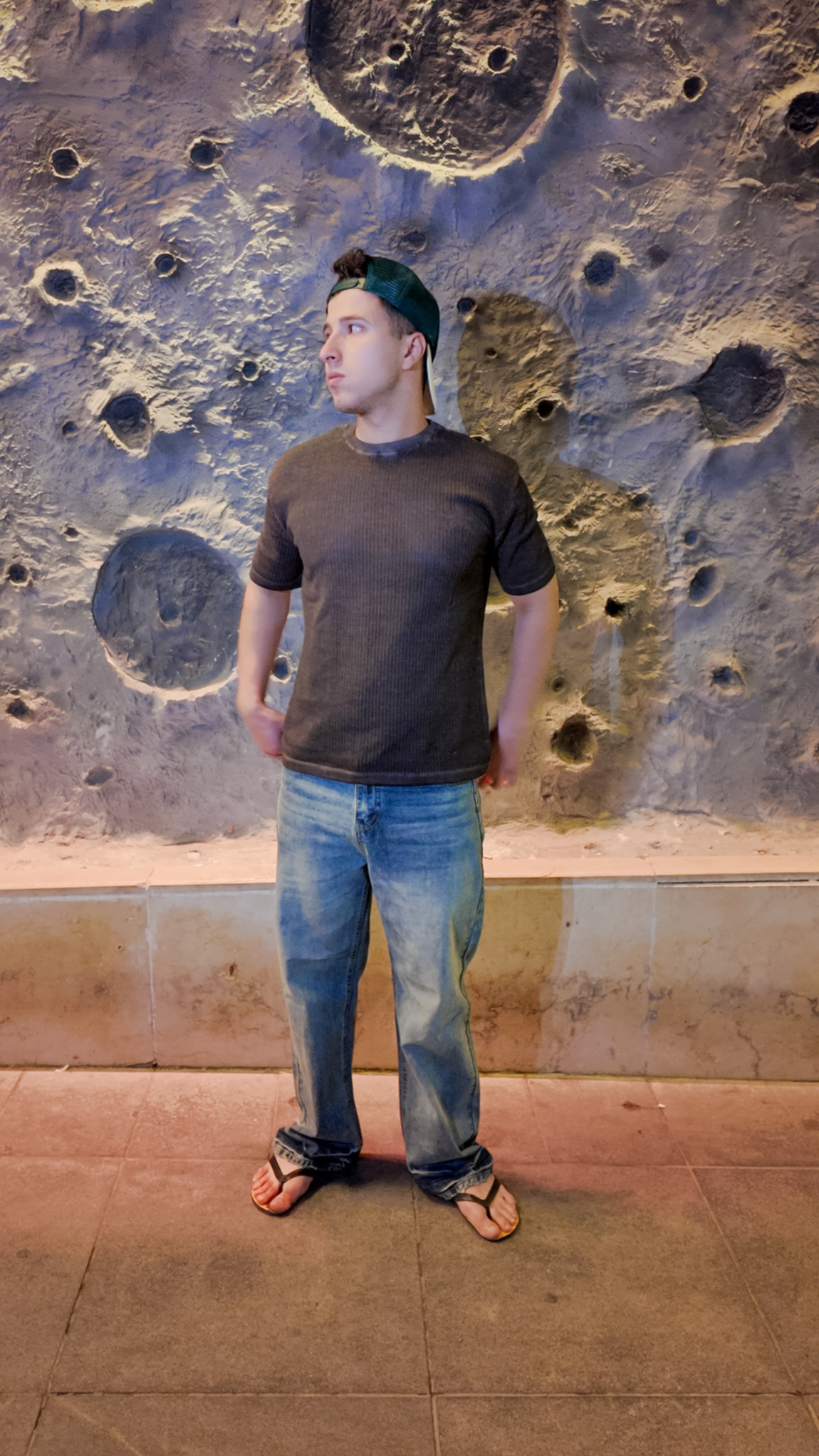 Origin Textured Knit Tee - Brown - Image 9