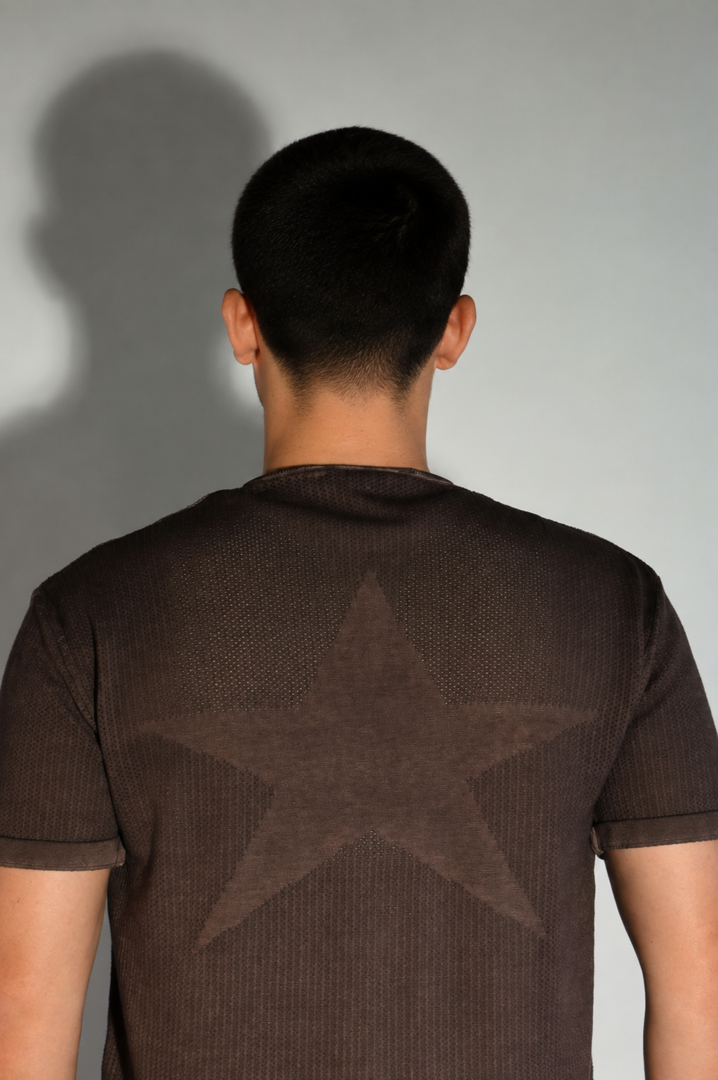 Origin Textured Knit Tee - Brown - Image 12