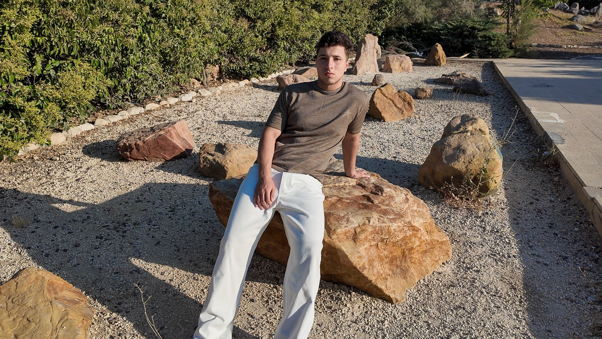 Origin Textured Knit Tee - Honey - Image 3