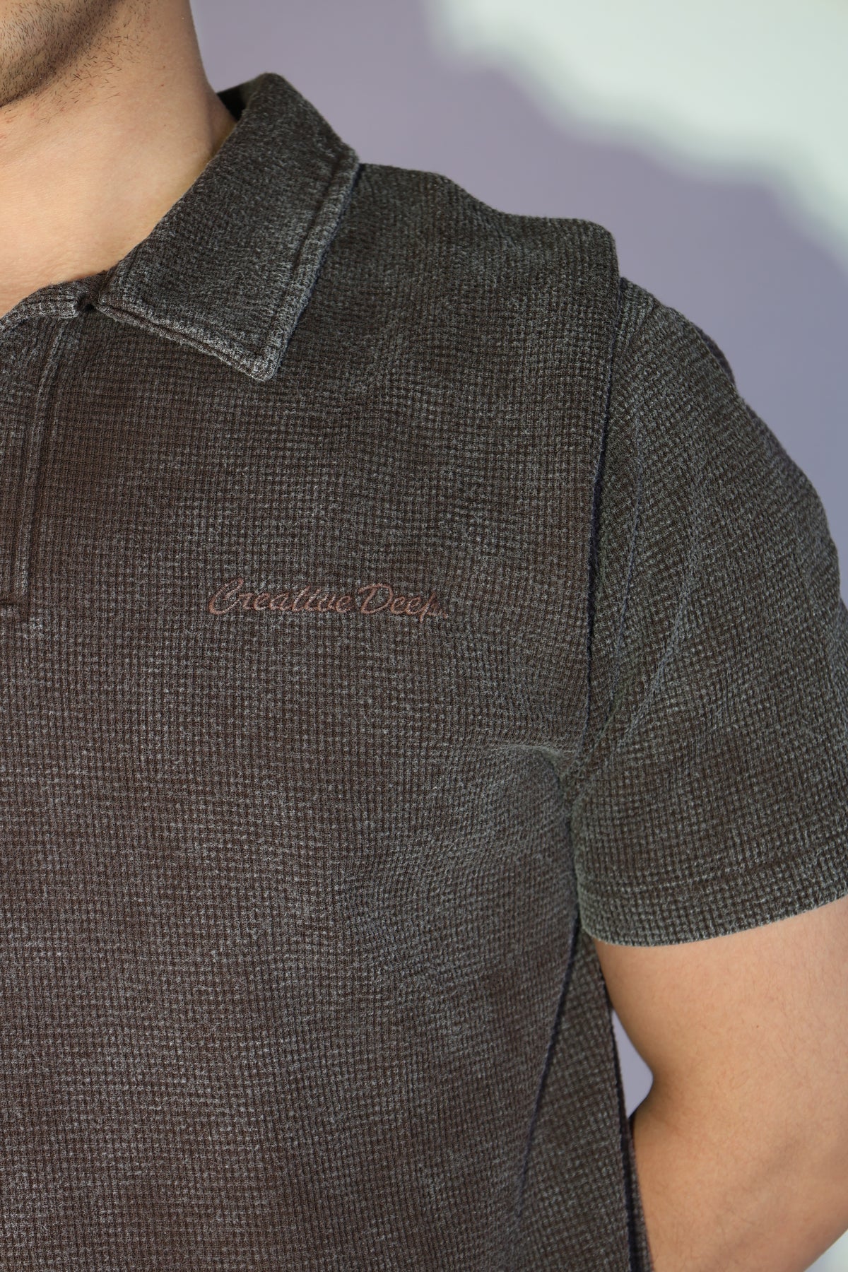 Slate Wash Polo - Brown - Product photo 2