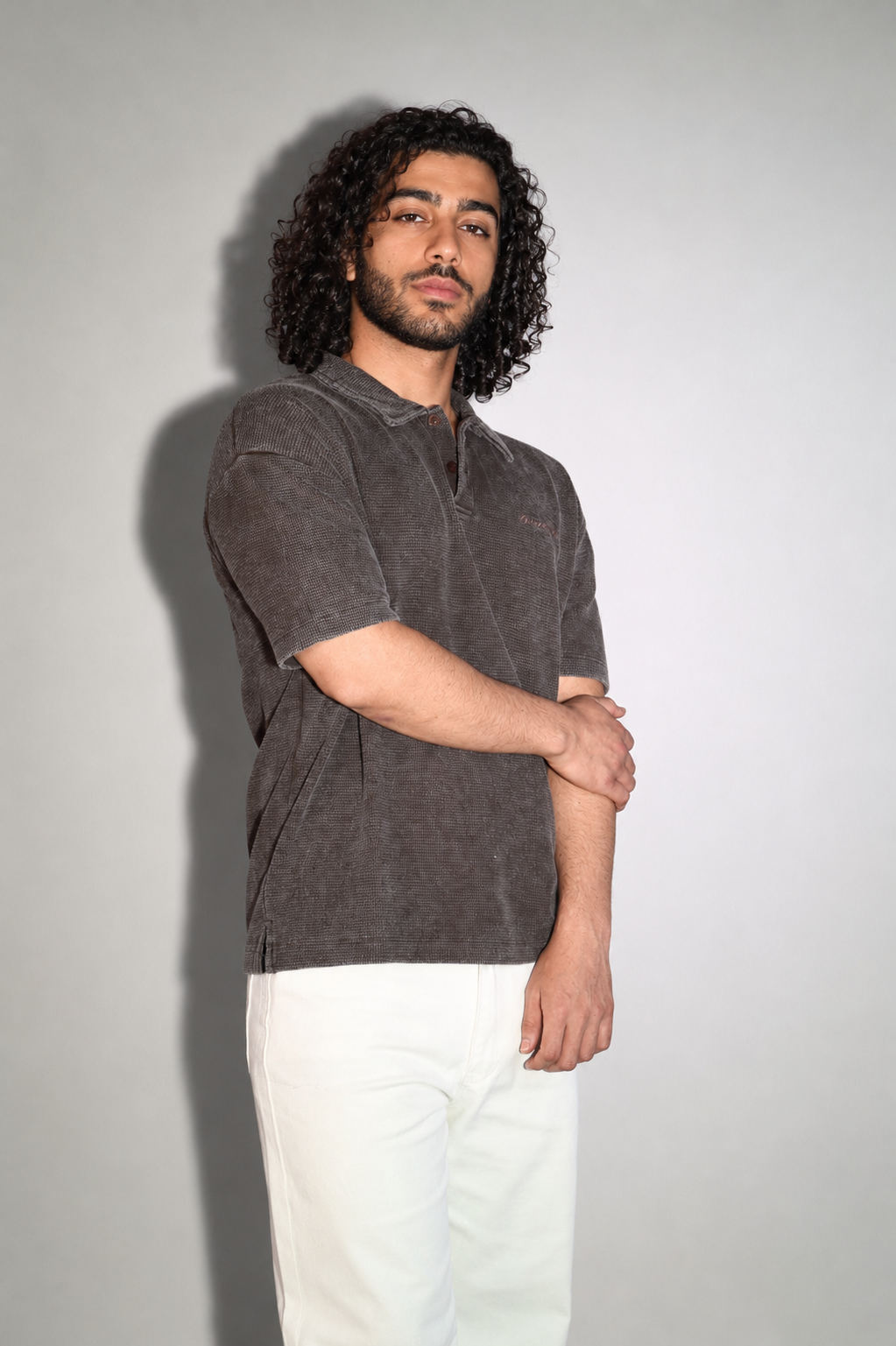 Slate Wash Polo - Brown - Product photo 3